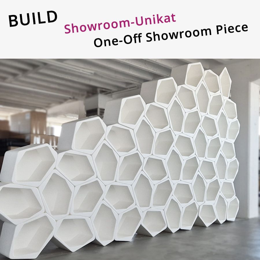 BUILD shelving and room partitionin white